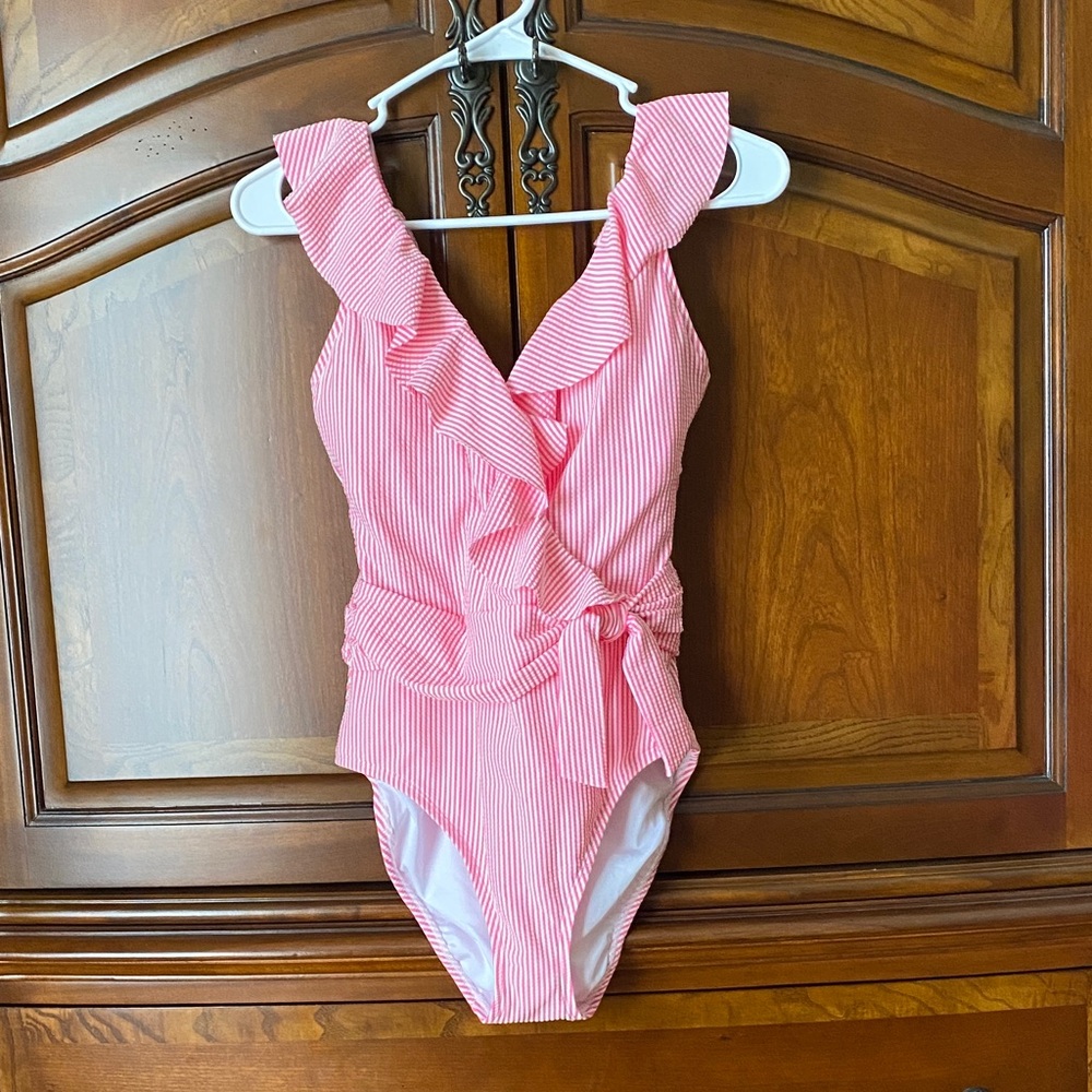Lilly Pulitzer Pink Ruffle One Piece Swimsuit
